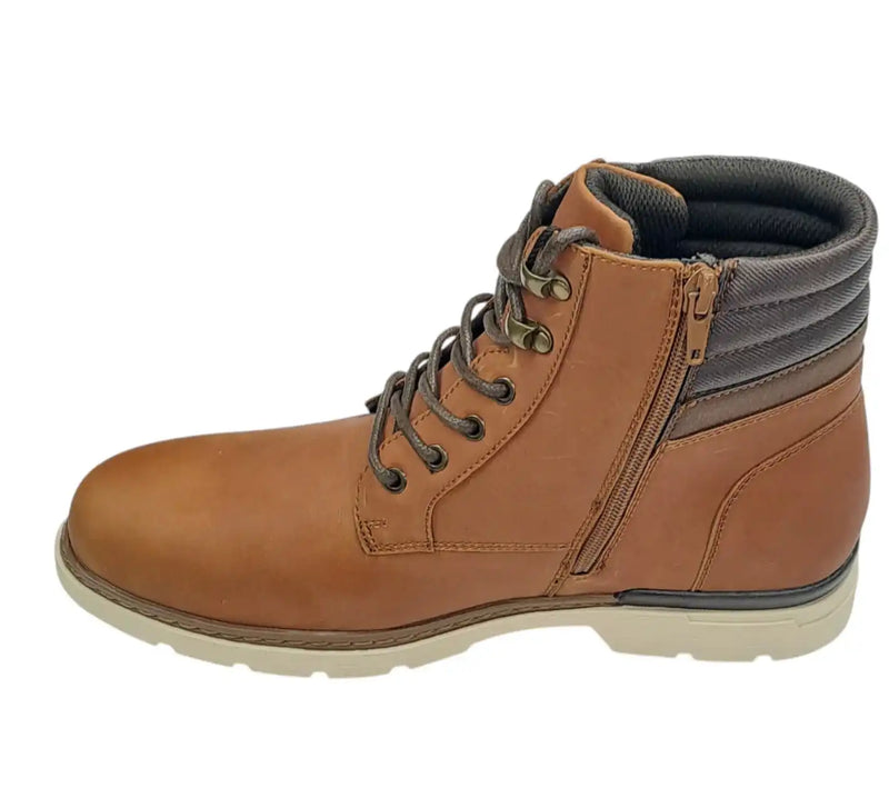 Lloyd & Pryce Mens Libbok Side Zip Combat Boots Camel Northern