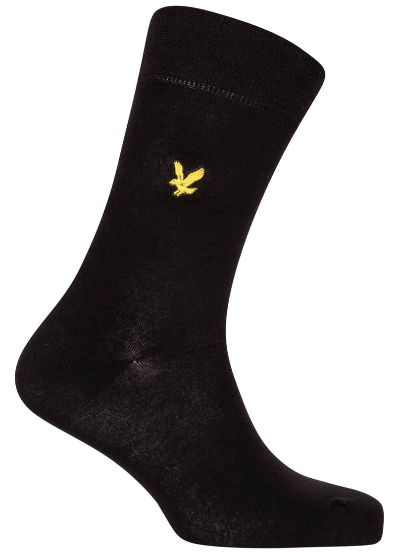 Lyle & Scott Angus 3 Pack Socks Black 7-11UK