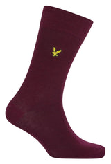 Lyle & Scott Angus 3 Pack Socks Navy,Burgundy,Purple 7-11UK Northern