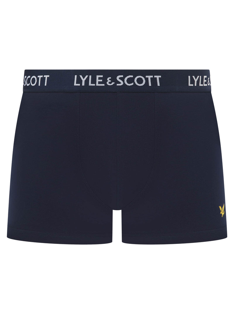 Lyle & Scott Barclay Boxer Briefs 3 Pack Chambray Blue/Sailor/Peacoat