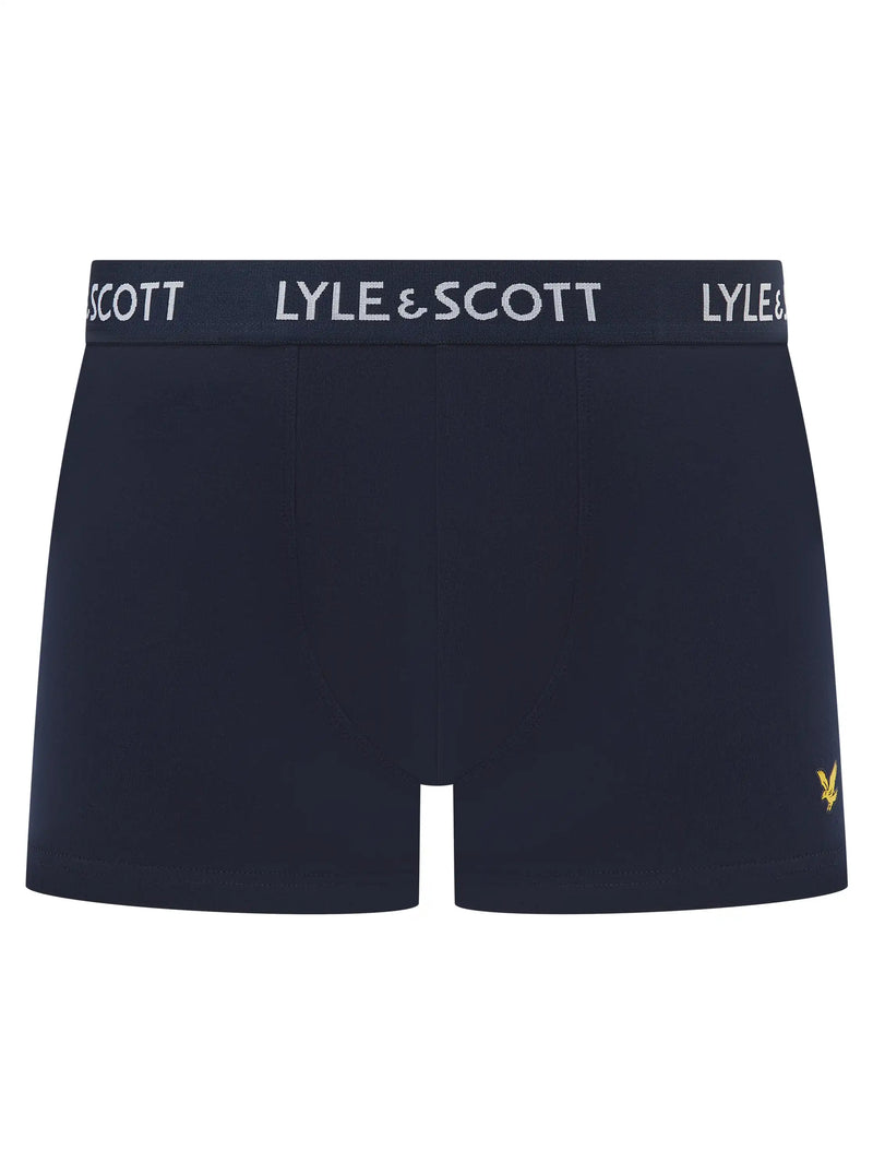 Lyle & Scott Barclay Boxer Briefs 3 Pack Chambray Blue/Sailor/Peacoat