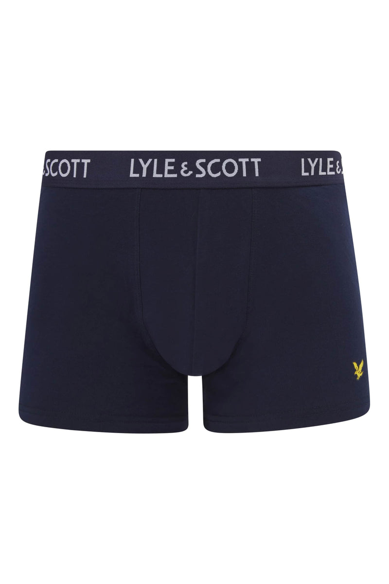 Lyle & Scott Barclay Boxer Briefs 3 Pack Ruby/Peacoat/Ivy Northern