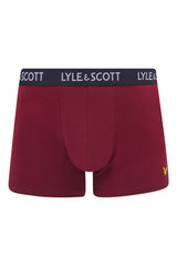 Lyle & Scott Barclay Boxer Briefs 3 Pack Ruby/Peacoat/Ivy Northern