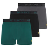 Lyle & Scott Barclay Boxers Bayberry/ Granite / Black Northern