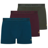 Lyle & Scott Barclay Boxers Climbing Ivy/ Salior Blue/ Wine Northern