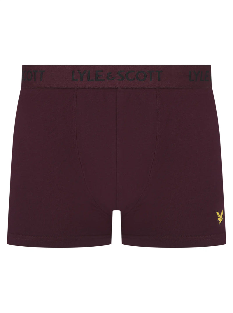 Lyle & Scott Barclay Boxers Climbing Ivy/ Salior Blue/ Wine Northern