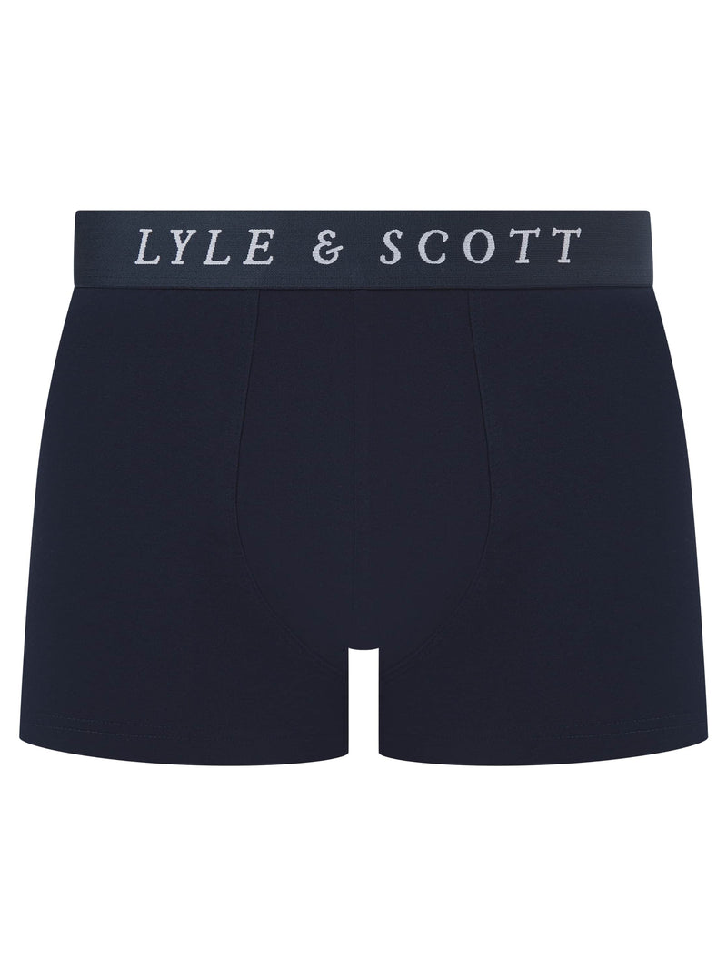 Lyle & Scott Boxer Trunks Neville 3 Pack Chambray Blue/Blue