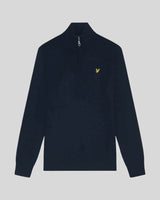 Lyle & Scott Cotton Merino 1/4 Zip Jumper Dark Navy Northern Ireland