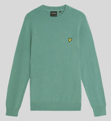 Lyle & Scott Cotton Merino Crew Neck Jumper Agave Green Northern