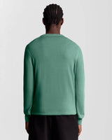 Lyle & Scott Cotton Merino Crew Neck Jumper Agave Green Northern