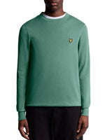 Lyle & Scott Cotton Merino Crew Neck Jumper Agave Green Northern