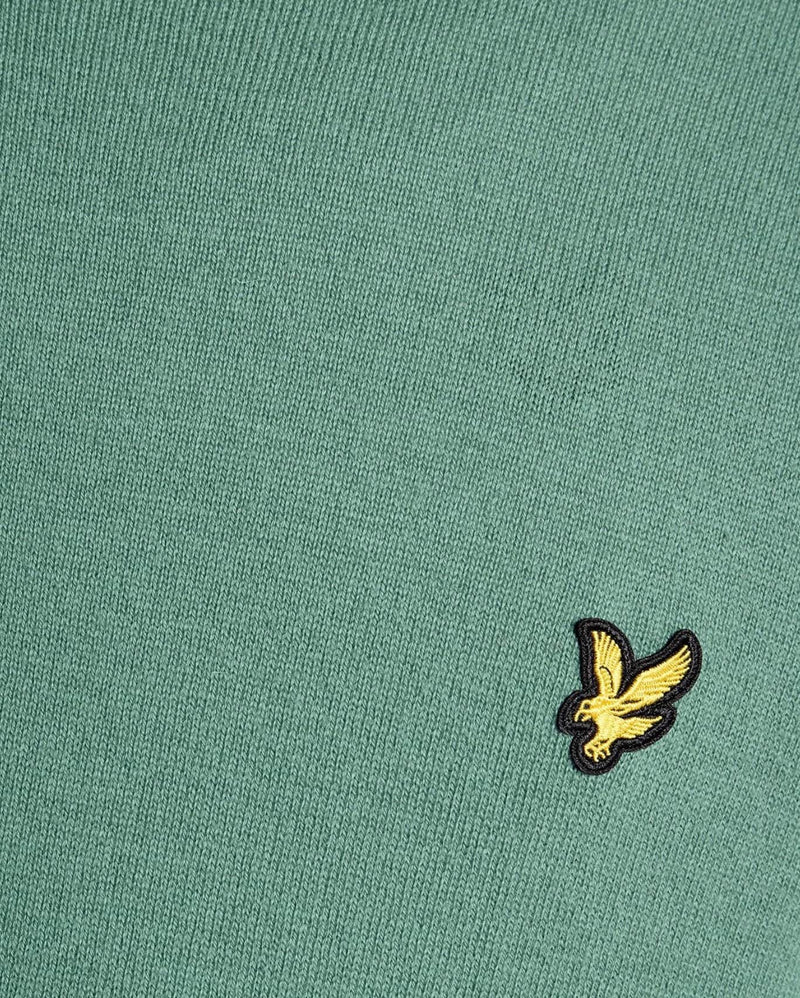 Lyle & Scott Cotton Merino Crew Neck Jumper Agave Green Northern