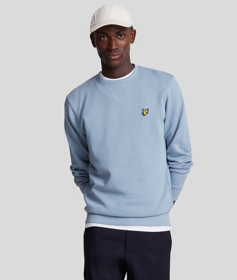 Lyle Scott Crew Neck Sweatshirt Crafted Blue