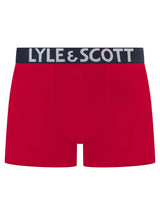 Lyle & Scott Daniel Boxer Briefs 3 Pack Barbados Cherry/Grey/Peacoat