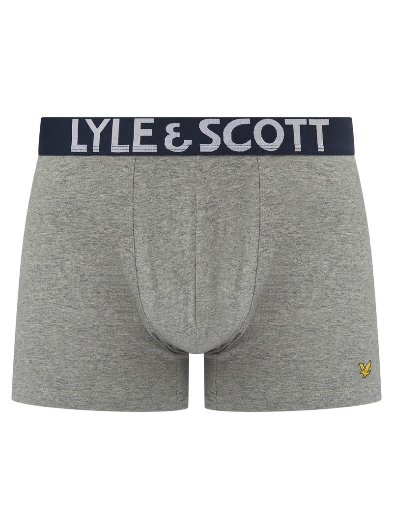 Lyle & Scott Daniel Boxer Briefs 3 Pack Barbados Cherry/Grey/Peacoat