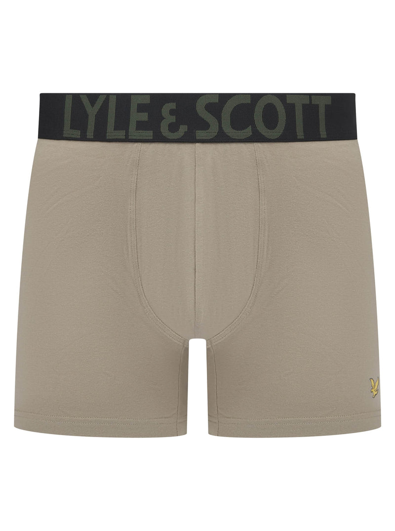 Lyle & Scott Daniel Boxers Silver Sage/ Climbing Ivy / Black Northern