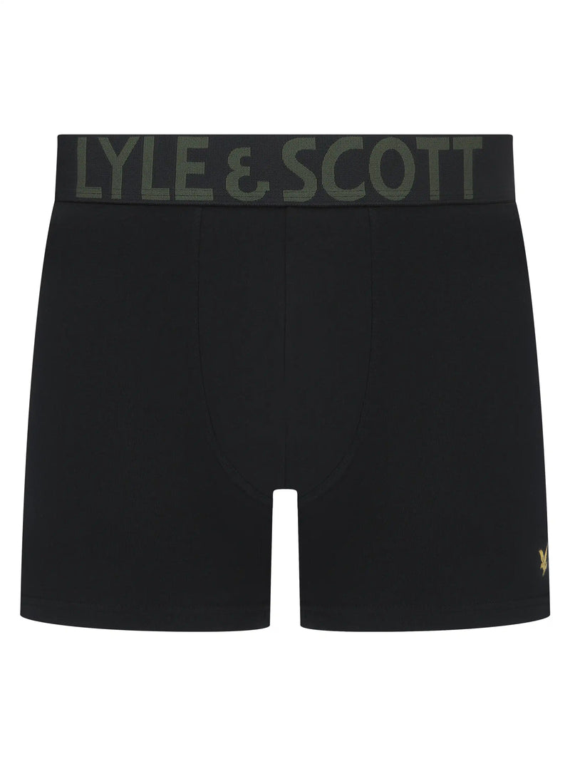 Lyle & Scott Daniel Boxers Silver Sage/ Climbing Ivy / Black Northern