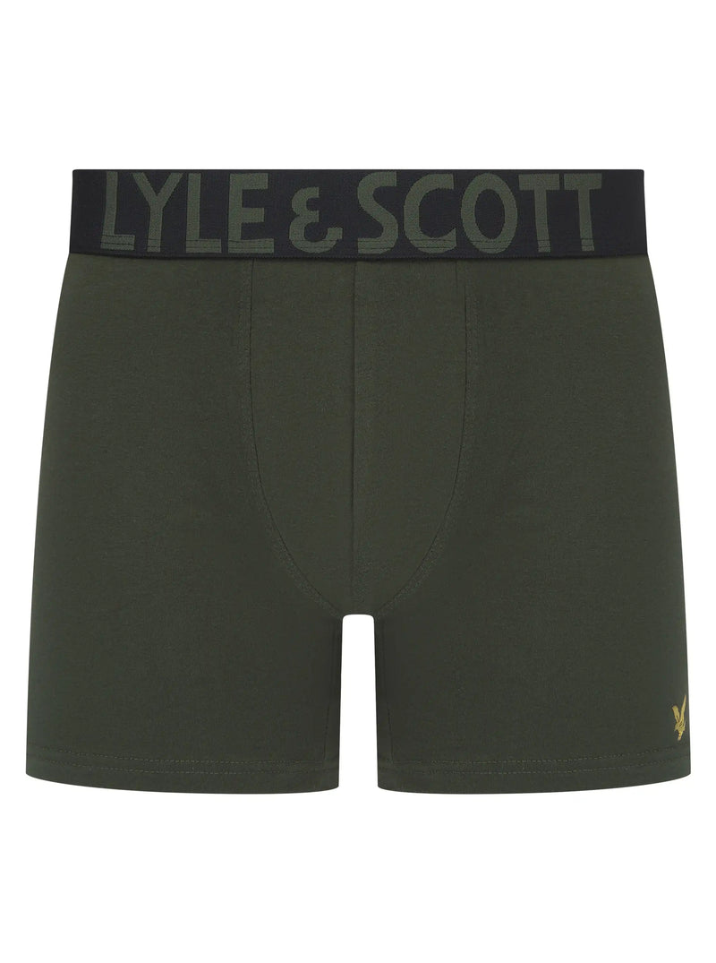 Lyle & Scott Daniel Boxers Silver Sage/ Climbing Ivy / Black Northern