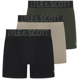 Lyle & Scott Daniel Boxers Silver Sage/ Climbing Ivy / Black Northern