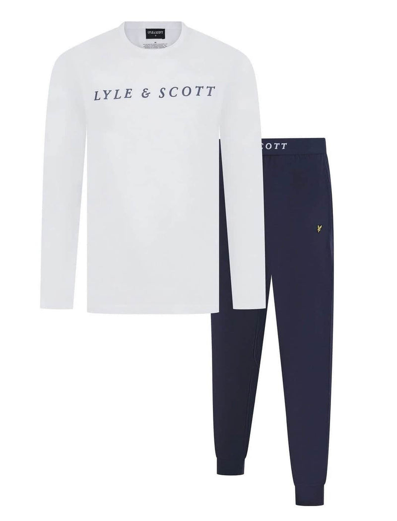 Lyle & Scott Guy Loungewear Pyjamas Bright White/Peacoat Navy