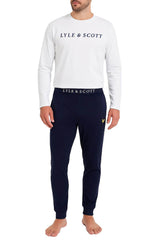 Lyle & Scott Guy Loungewear Pyjamas Bright White/Peacoat Navy