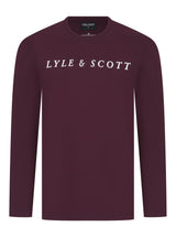 Lyle & Scott Guy Loungewear Pyjamas Wine/Black Northern Ireland