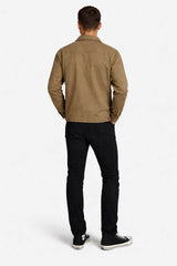 Lyle & Scott Lightweight Enzyme Wash Overshirt Khaki Ash Northern