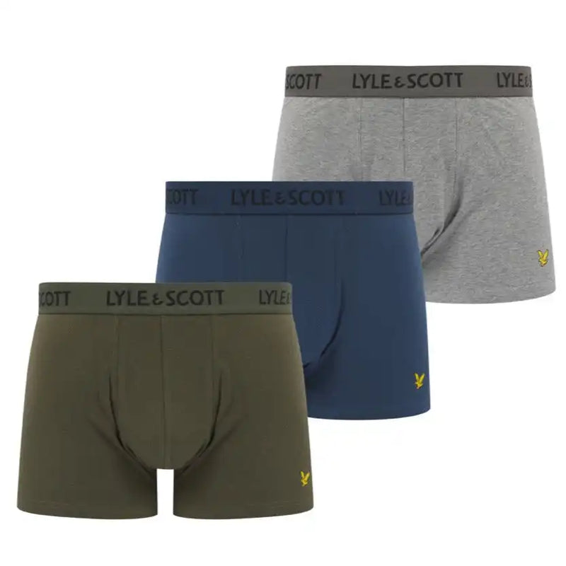 Lyle & Scott Men’s Boxers Barclay 3 - Pack Cotton Briefs Dark