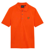 Lyle & Scott Men’s Plain Polo Shirt Tangerine Tango Northern