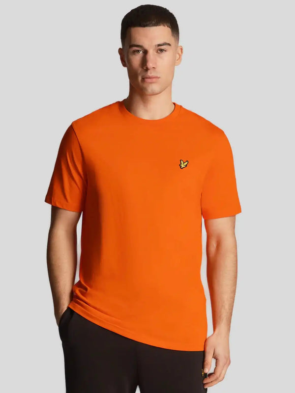 Lyle & Scott Men’s Plain T - Shirt Tangerine Tango Northern Ireland