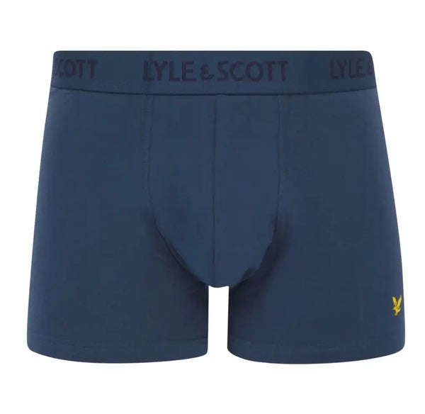 Lyle & Scott Mens 3 Pack Boxers Barclay Blue Horizon/Chambray