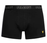 Lyle & Scott Mens Barclay Boxer Trunks Dark Grey Marl / Grey / Black