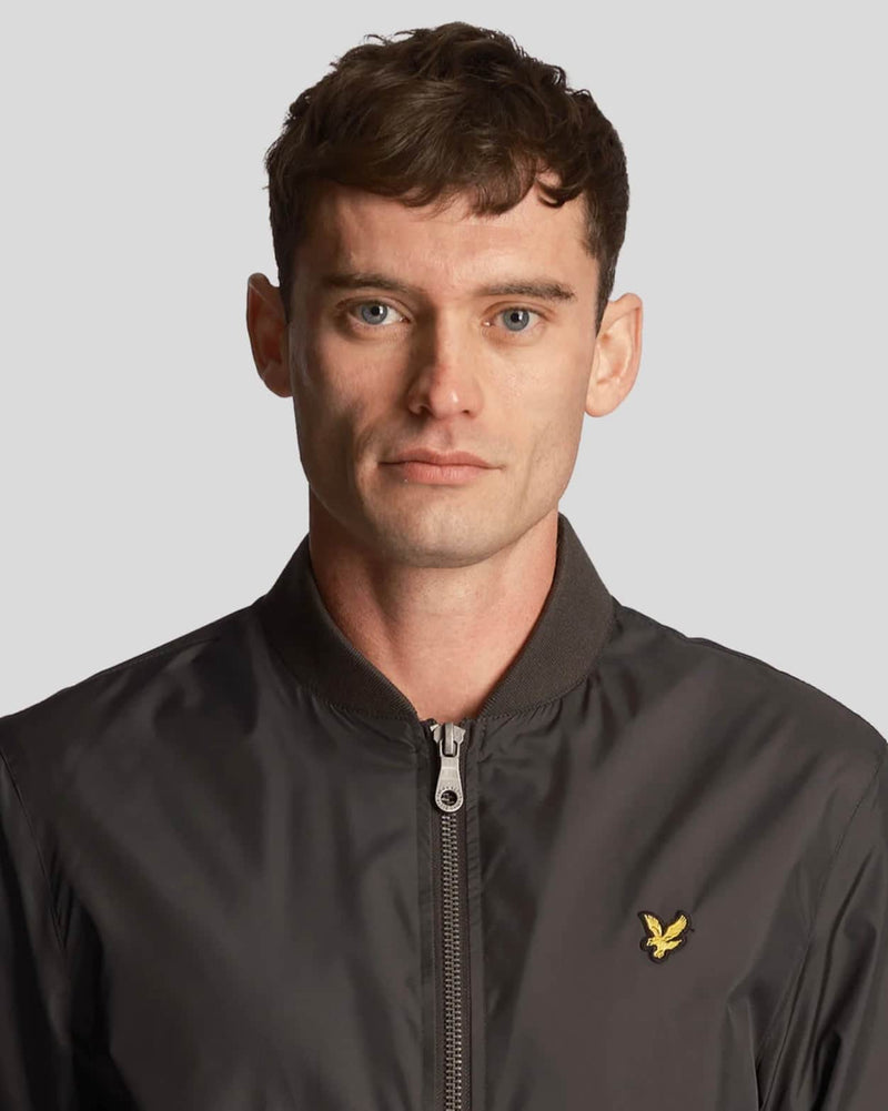 Lyle & Scott Men’s Bomber Jacket Gunmetal Northern Ireland Belfast