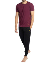 Lyle & Scott Mens Cash Pyjamas Set Wine Tasting/Black Northern