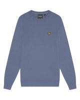 Lyle & Scott Mens Cotton Crew Neck Jumper Mist Blue Northern Ireland