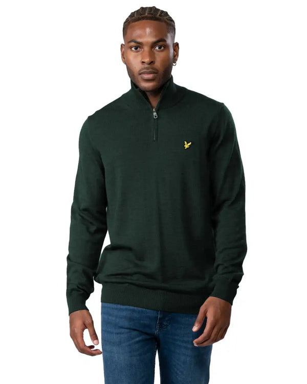 Argyle mens half zip fleece sale