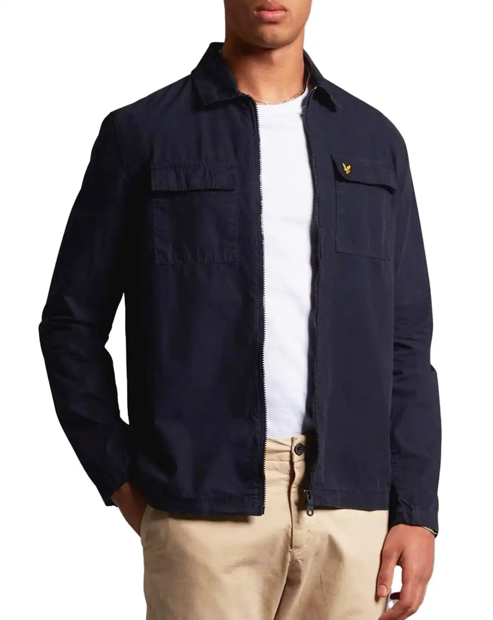 Lyle Scott Mens Cotton Overshirt Navy