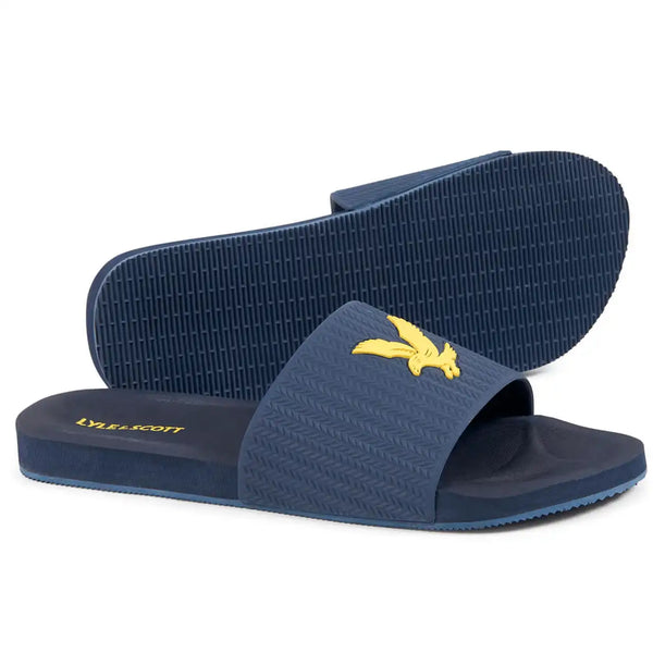 Lyle Scott Mens Easy Slide Dark Navy