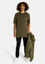 Lyle & Scott Mens Embroidered Logo Relaxed Fit TShirt TS1904V Olive