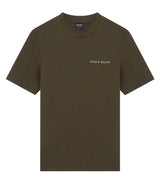 Lyle & Scott Mens Embroidered Logo Relaxed Fit TShirt TS1904V Olive