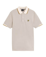 Lyle & Scott Mens Half Tipped Polo Shirt Pale Grey Northern Ireland