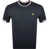 Lyle & Scott Mens Half Tipped T-Shirt Navy Northern Ireland Belfast