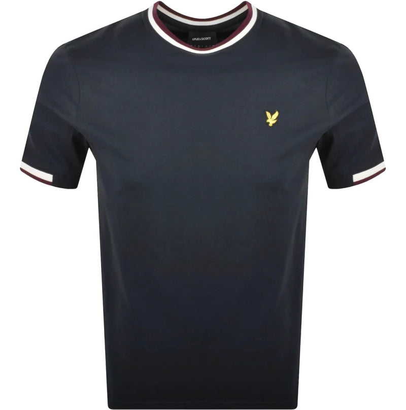 Lyle & Scott Mens Half Tipped T-Shirt Navy Northern Ireland Belfast