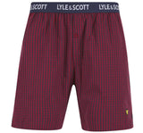 Lyle & Scott Mens Kyle Pyjamas Set Ruby Wine Gingham Northern Ireland