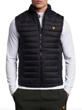 Lyle & Scott Mens Lightweight Quilted Collar Gilet JK1373SP True Black