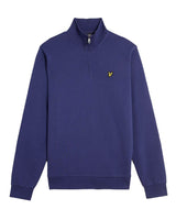 Lyle & Scott Mens Loopback Quarter Zip Sweatshirt Deep Indigo
