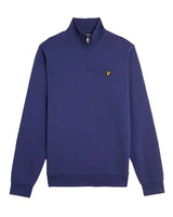 Lyle & Scott Mens Loopback Quarter Zip Sweatshirt Deep Indigo