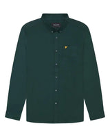 Lyle & Scott Mens Plain Flannel Shirt Argyle Teal Northern Ireland