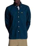 Lyle & Scott Mens Plain Oxford Shirt Apres Navy Northern Ireland