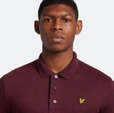 Lyle & Scott Plain Polo Shirt Burgundy - Shirts & Tops